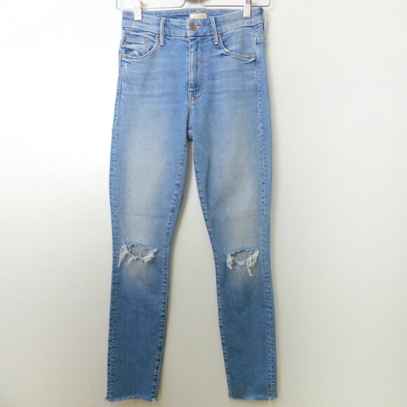 Mother High Waisted Looker Ankle Fray Size 25 - Picture 4 of 14